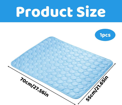 Cool Mat for Dogs, Dog Cooling Mat, Cooling Solution for Hot Summer Days, Ideal for Car Travel and Home Use, Size 70X55 Cm
