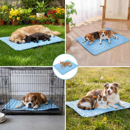 Cool Mat for Dogs, Dog Cooling Mat, Cooling Solution for Hot Summer Days, Ideal for Car Travel and Home Use, Size 70X55 Cm
