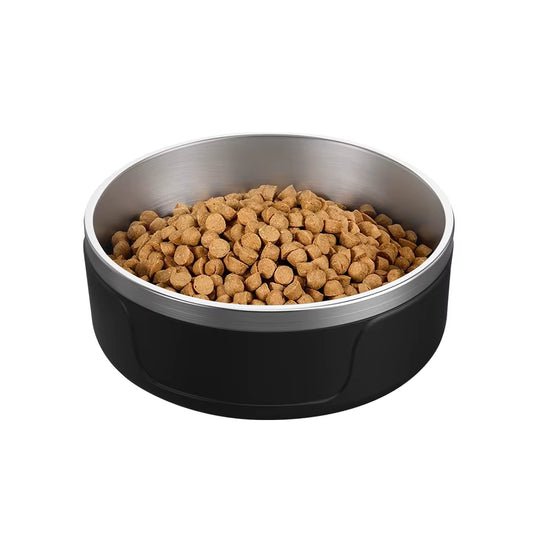 Wholesale Custom Logo Pet Feeder Bowl Vacuum Insulated Dog Bowls Stainless Steel Water Dog Food Bowl Steel