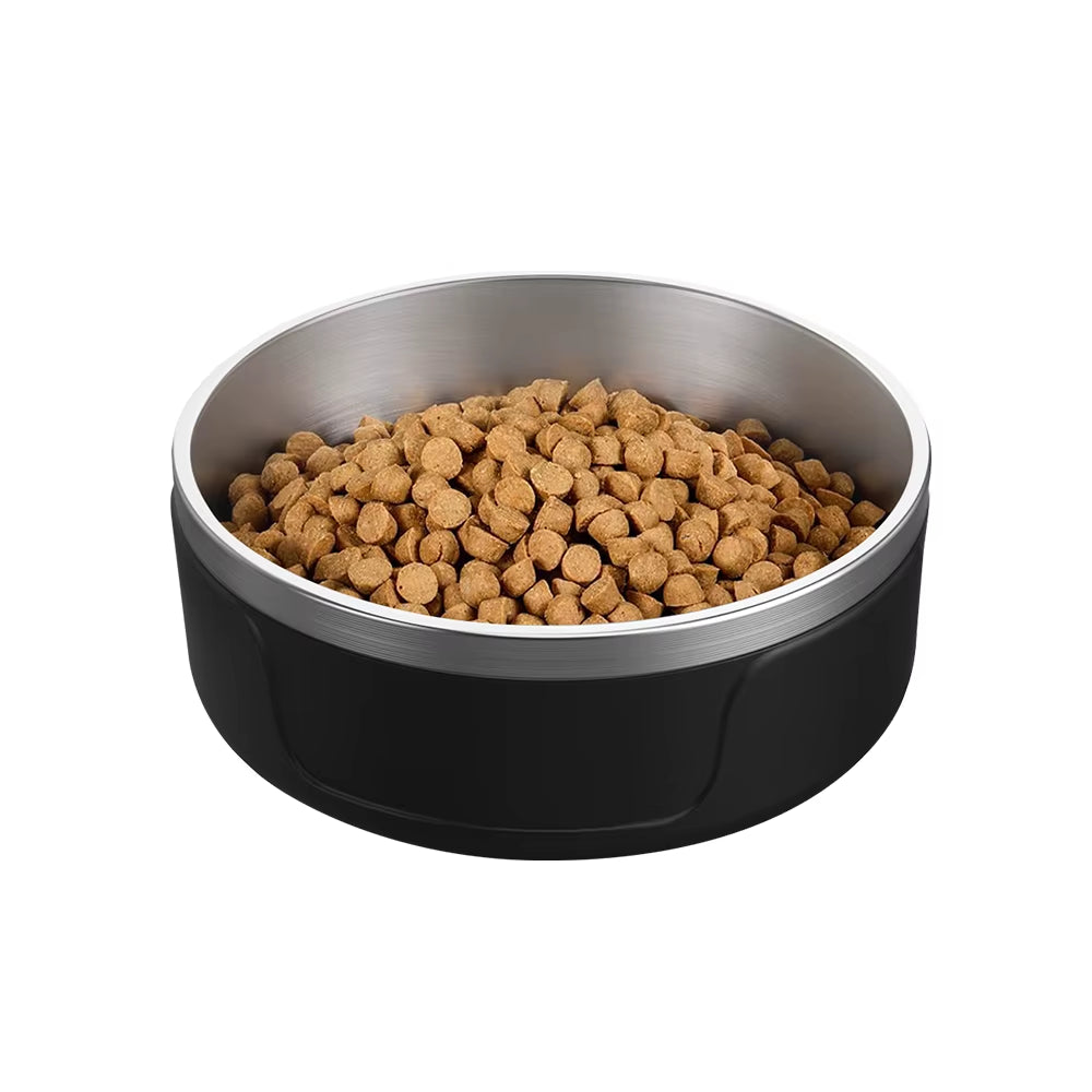 Wholesale Custom Logo Pet Feeder Bowl Vacuum Insulated Dog Bowls Stainless Steel Water Dog Food Bowl Steel