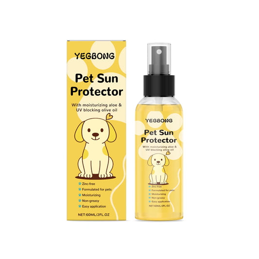 Pet Sun Protector Spray Dog UV Protection Moisturizing Zinc-Free Non-Greasy Easy Application Skin Care